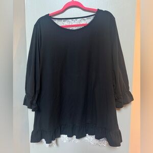 SHEIN | Women’s Plus Black Long Sleeves Blouse | NWOT